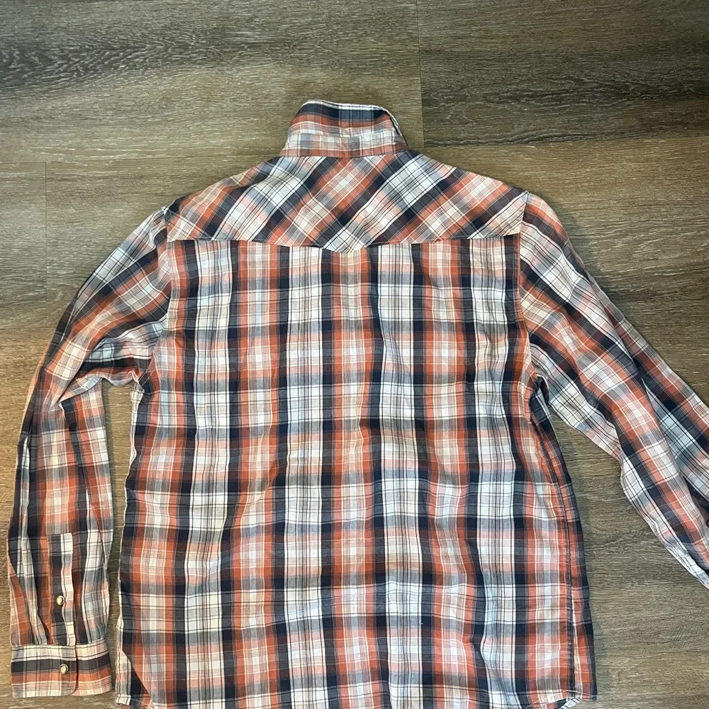Levi’s western plaid snap-front shirt 🤠